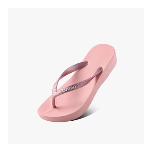 Sandals, Women's Flip Flops - Beach Sandals with Clip-On Design for Summer Vacation Slippers(Black,5)3