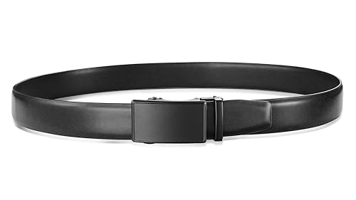 Image of MILORDE Men's Leather Ratchet Belt - 35mm - Customizable Fit