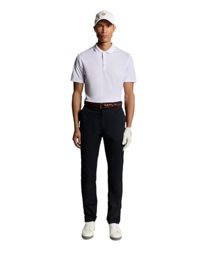 Lyle & Scott Mens Course Stretch Chinos Trousers - Dark Navy - 34" Waist