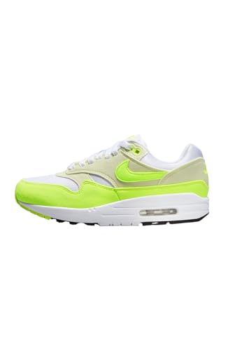 Nike DZ2628 100 Air MAX 1 '87 Mujer White/Volt Sea Glass Black EU 40.5