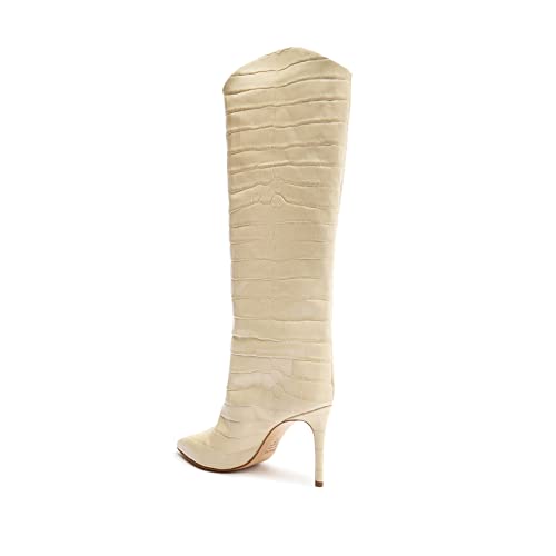 Schutz Women's Maryana Knee High Boots, Eggshell, Size 8.5 #TOP1