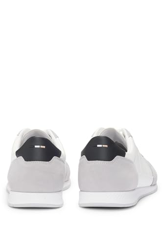 Image of BOSS Men's Titanium SL sdtxny Trainers Made of Various Materials with Suede Details and Lacing Size