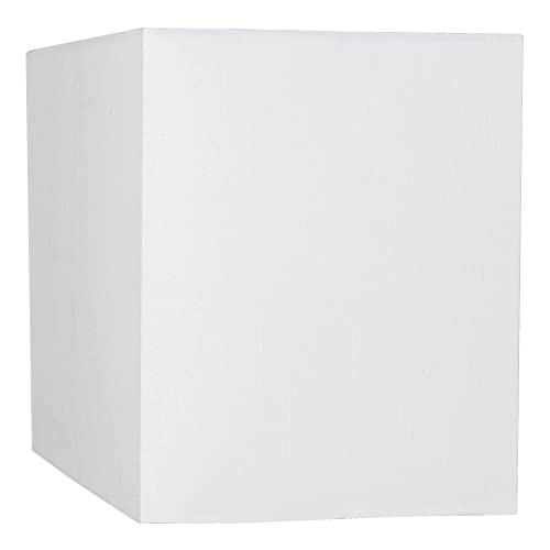 Set Of 2 White Medium Hardback Rectangular Lamp Shades 16" Wide X 8" Deep X 10" High (Spider) Replacement With Harp And Finial - Springcrest #TOP5