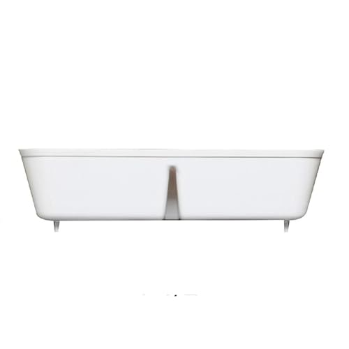 Colador cuadrado para desagüe de piso 8.5 pulgadas blanco miniatura 3