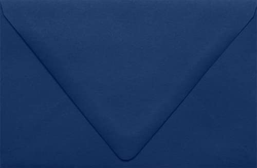 Enveloppes A9 Navy bleues de 5 3/4 x 8 3/4 pouces pour cartes de remerciement
