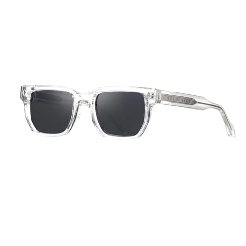 Lunettes de soleil rétro rivetées vintage élégantes avec verres teintés