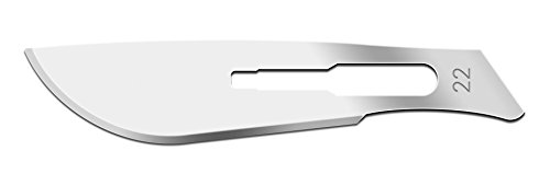 IMS IMS-CBLD22 Scalpel Sterile Blades #22 Carbon Steel Individually Foil Wrapped, Box of 100