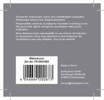 Practixx Replacement Blades Packaging Back with Barcode