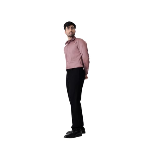Image of BEYOURS Men's Full Sleeve Shirt Regular Fit Spread Collar 100% Cotton Satin Office & Formal.