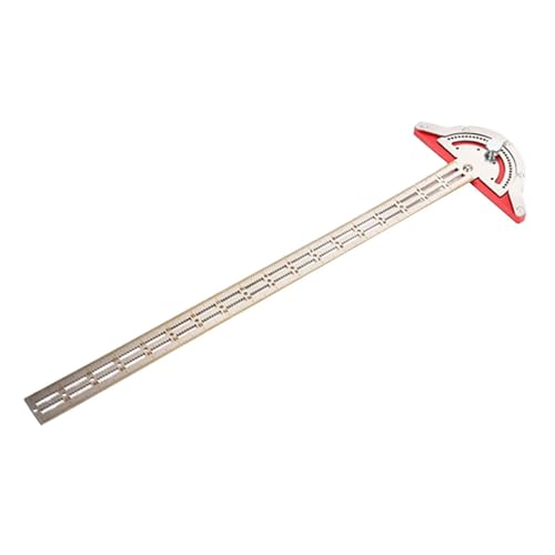 T定規 マルチアングル定規 分度器 木工用測定ツール 多用途 20In