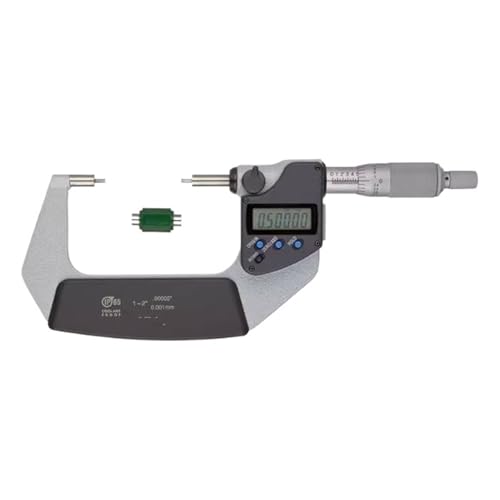Micrómetro Externo 1-2" tipo Calibrador con Puntas de Carburo miniatura 1