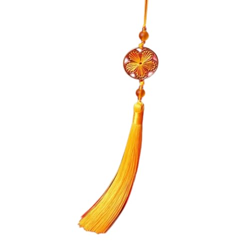 Xinsheinelry Traditional Han Fu Tassels Pendant with Auspicious Flower Designs for Cultural Enthusiasts and Fashion Seekers