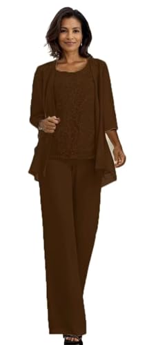 Mother of The Bride Pant Suits Chiffon Outfit Dressy Women's Jumpsuit Wedding Groom Dresses