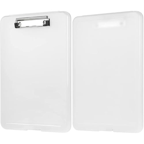 Image of oddpod Praise A4 Clip Pad /Clipboard with Storage Case for Paper and Document Storage 83002 (Translucent)