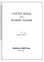 Cattle Kings of the Staked Plains B0007E3KOM Book Cover