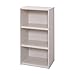 Movian, Librería mediana de 3 niveles/estantería de madera/estantería de cubo/armario de libros/armario con estantes, Diseño,Modular, Oficina, Casa - Module Shelf - MDB-3 - Roble Blanco