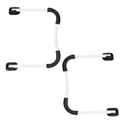 Pieds de table pliants en fer design arrondi lot de 2 - 2