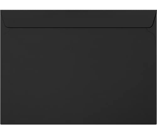 LUXPaper 9 x 12 Booklet Envelopes | Midnight Black | 80lb. Text | 50 Qty
