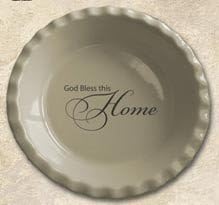 Abbey Press God Bless This Home Pie Plate - Wall Décor Inspirational Religious Gifts 55733-ABBEY