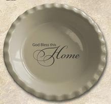 Abbey Press God Bless This Home Pie Plate - Wall Décor Inspirational Religious Gifts 55733-ABBEY