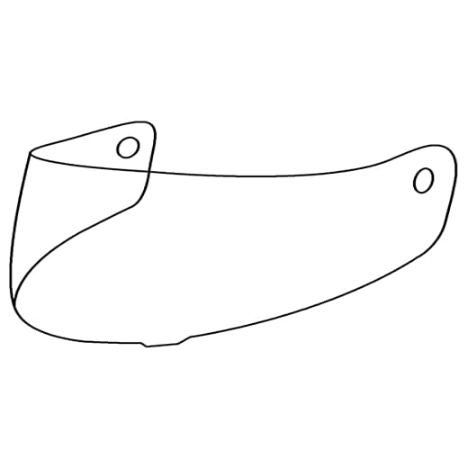 NOLAN Sp.Visiera.Njs-09.Clear.Sr.N21Visor, trasparente, S