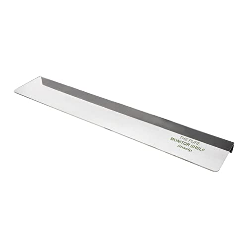 LABRIMP Organizador Adhesivo Transparente para Monitor de Ordenador Estante Compacto para Notas y Accesorios de Escritorio Soporte Pegajoso para Pantalla para Oficina y Hogar