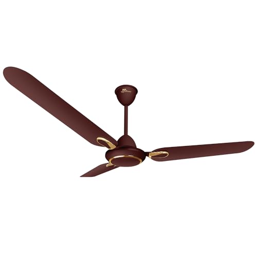 RR Signature Dhoom 1200MM Star-rated BEE Certified Energy Efficient 52-Watt High Speed Ceiling Fan For Home (Brown), 2 Year Warranty