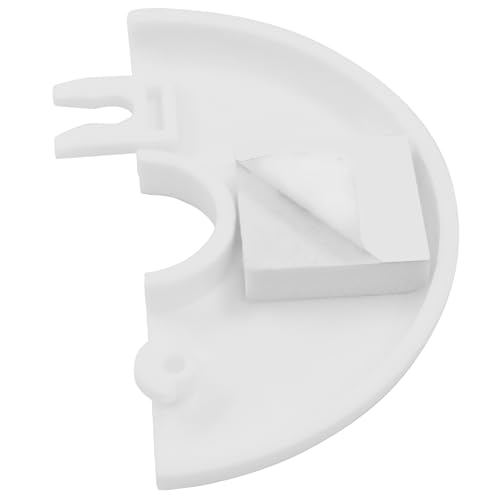 ISDVBUY 2-Pack 18mm Wall Split Flange - White Plastic Self-Adhesive Pipe Cover, Buckle Design Plumbing Cover for Faucet, Kitchen & Toilet - Thumbnail 5