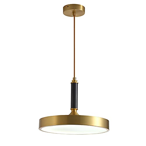 Lampe suspendue laiton et verre globe 20 cm pour cuisine
