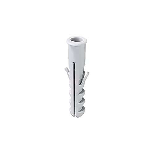 BemFixa Bucha de Nylon com Anel 8mm, 10 Peças, Branca