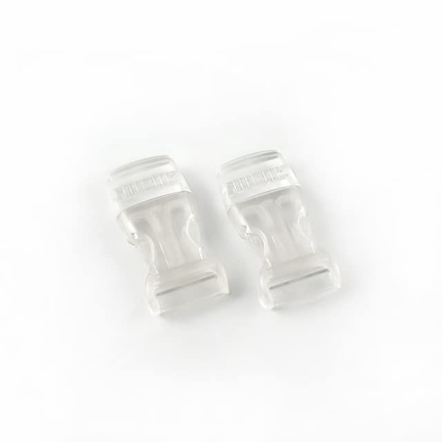 30 szt. klamra zwalniająca 10-38 mm kolorowy klips z haczykiem bezpieczeństwa obroża dla zwierząt domowych do plecaka na zewnątrz pasek akcesoria bagażowe - 32 mm, przezroczysty PC