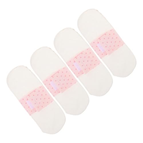 PENIKOKO Compresas Menstruales de Tela Reutilizables 21 CM Diarios de Algodón Suaves y Transpirables 4 Piezas para Embarazo y Posparto Absorbentes y Lavables