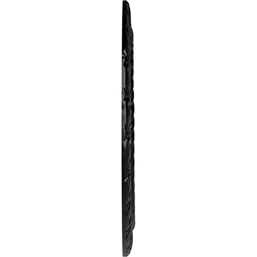 Image of 10 5 /8 inchOD x 5 3 /4 inchID x 1 /2 inchP Claremont Ceiling Medallion (Fits Canopies up to 7 inch), Hand-Painted Jet Black