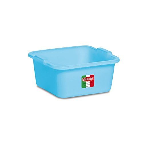 Stefanplast 66300 Polietilene Bacinella quadra, 30 x 30 x 12,5 cm, Azzurro chiaro, 7 Litri,
