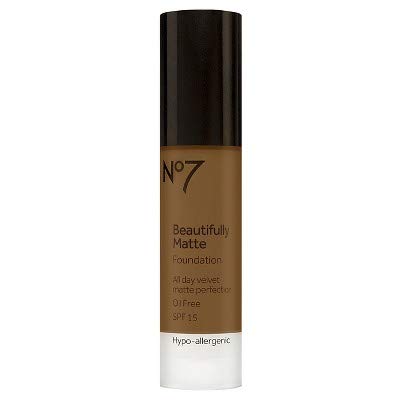 Boots No7 Beautifully Matte Foundation SPF 15 - Chestnut - 1oz Chestnut