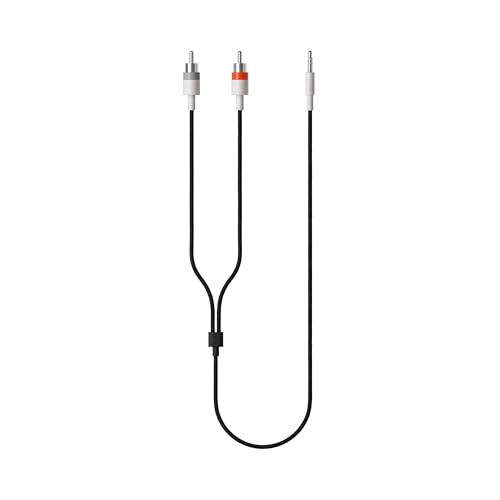 Teenage Engineering Textile Audio Cable 3.5 mm - 2X RCA, 1200 mm | 47.2 in (Black)