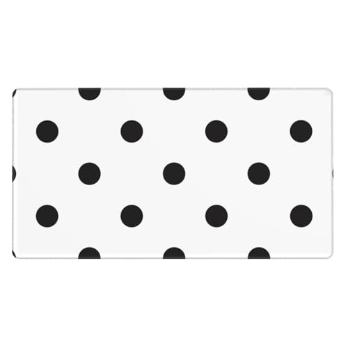 Grand tapis de souris de jeu et tapis de bureau imprimé avec bords cousus pour PC portable