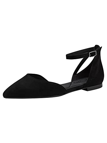 Tamaris Damen 1-1-24225-20 Ballerinas, Schwarz, 39 EU