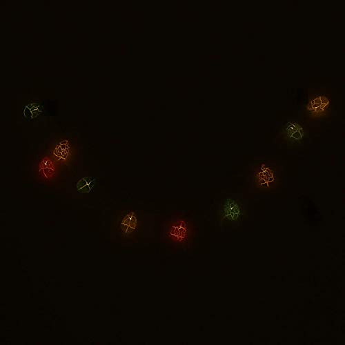 OSALADI Luzes de corda de ovos de Páscoa operadas por bateria de 1,5 metros, 10 LEDs, luzes de LED d