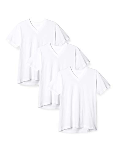 Tシャツ 半袖 Vネック 綿100% 天竺 3枚組 BW50153 メンズの商品画像（Amazon）