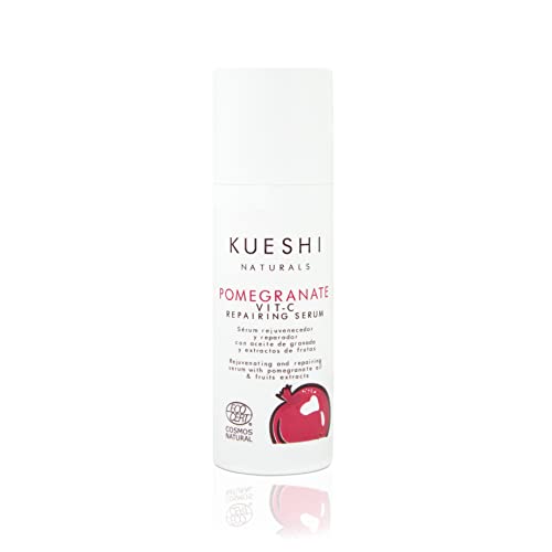 Kueshi - Sérum Facial Reparador 'Cosmos' - Vitamina C y Ácido Hialurónico - Piel Normal y Seca - 30ml - Hidratación y Luminosidad