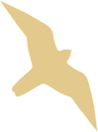 Bird Cutout Unfinished Wood Fly Flight Animal Zoo Wing Feather MDF Shape Canvas Style 3