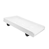 Support d'ordinateur en plastique - quatre roues pour plus de stabilité et de mobilité, garantissant que votre de bureau reste bien en place tout en étant facile à déplacer en cas de besoin, support mobile de d'ordinateur