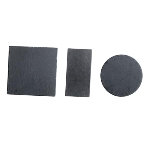 COLLBATH 3Pcs Stone Sushi Tray Household Food Holder for Steak Sushi Desserts Elegant Design Easy to Clean for Entertaining and Everyday Use