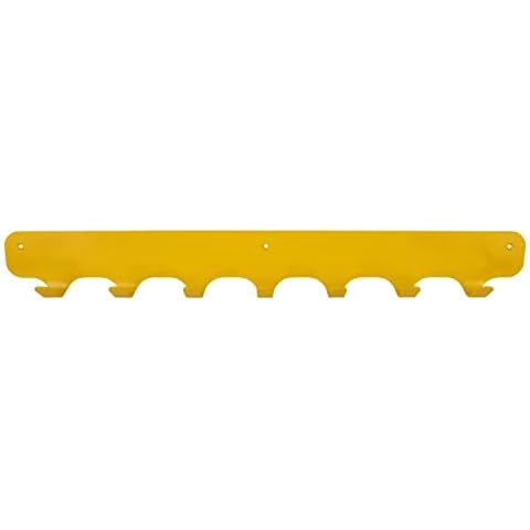 Gorillz® Rounded Seven Garderobenleiste gelb I Industrie-Wandgarderobe aus robustem Stahl Cover