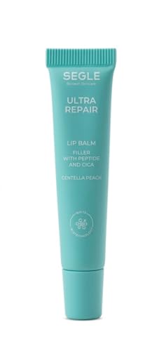Segle | Labial Reparador Ácido Hialurónico y Centella Asiática | Bálsamo Labios Secos Agrietados | Tratamiento Regenerador | Vegano | Sabor Melocotón, 10ml