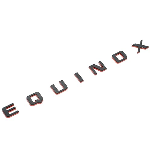 Image of 2X Equinox Front Door Nameplate Letter Logo 3D Badge Emblem Sport Replacement for Equinox (Redline)