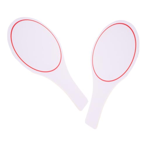 BRIGHTFUFU Effortless Outdoor Scorekeeping 2pcs Single-Sided Judge Scoreboards Dry Erase Paddles