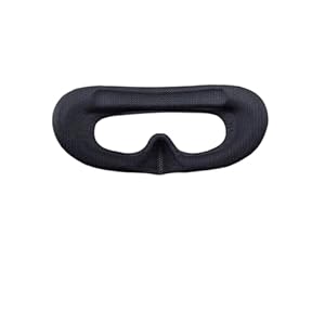 Drohne Goggles 3 Schaumstoff Polsterung Schwamm Komfortable Augenmaske Augenpolster VR Brille Zubehör für DJI Avata Goggles 3 (Schwarz)