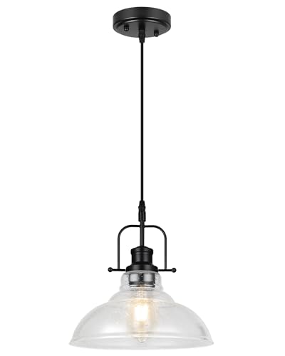 WILON Seeded Glass Pendant Lights Kitchen Island...